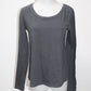 Xhilaration Women's Top Gray M Pre-Owned