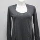 Avia Women Hooded T-Shirt, Gray, XL - Pre-Owned 1029UA3C