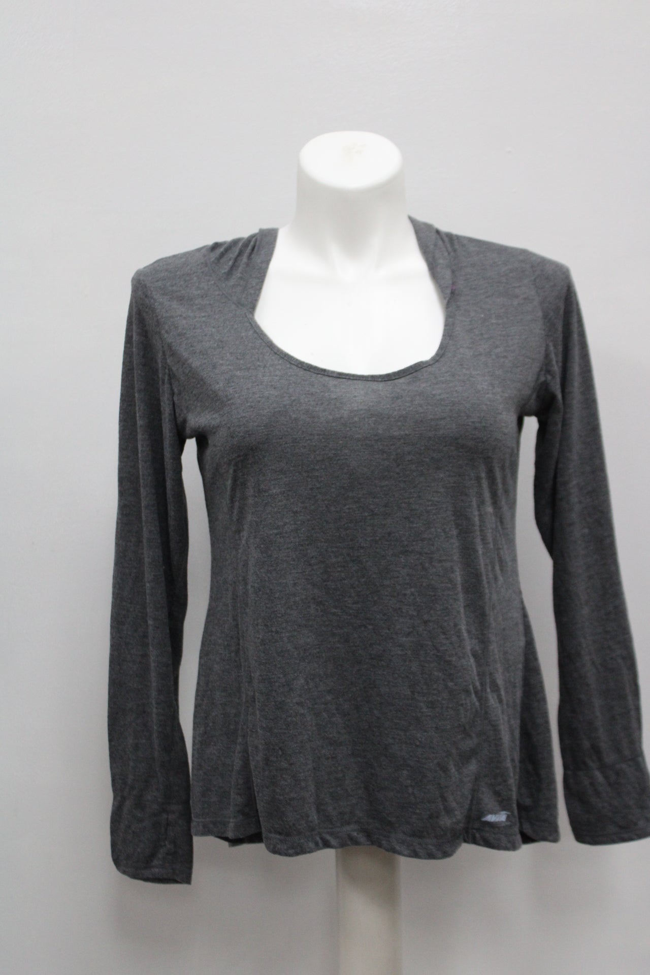 Avia Women Hooded T-Shirt, Gray, XL - Pre-Owned 1029UA3C