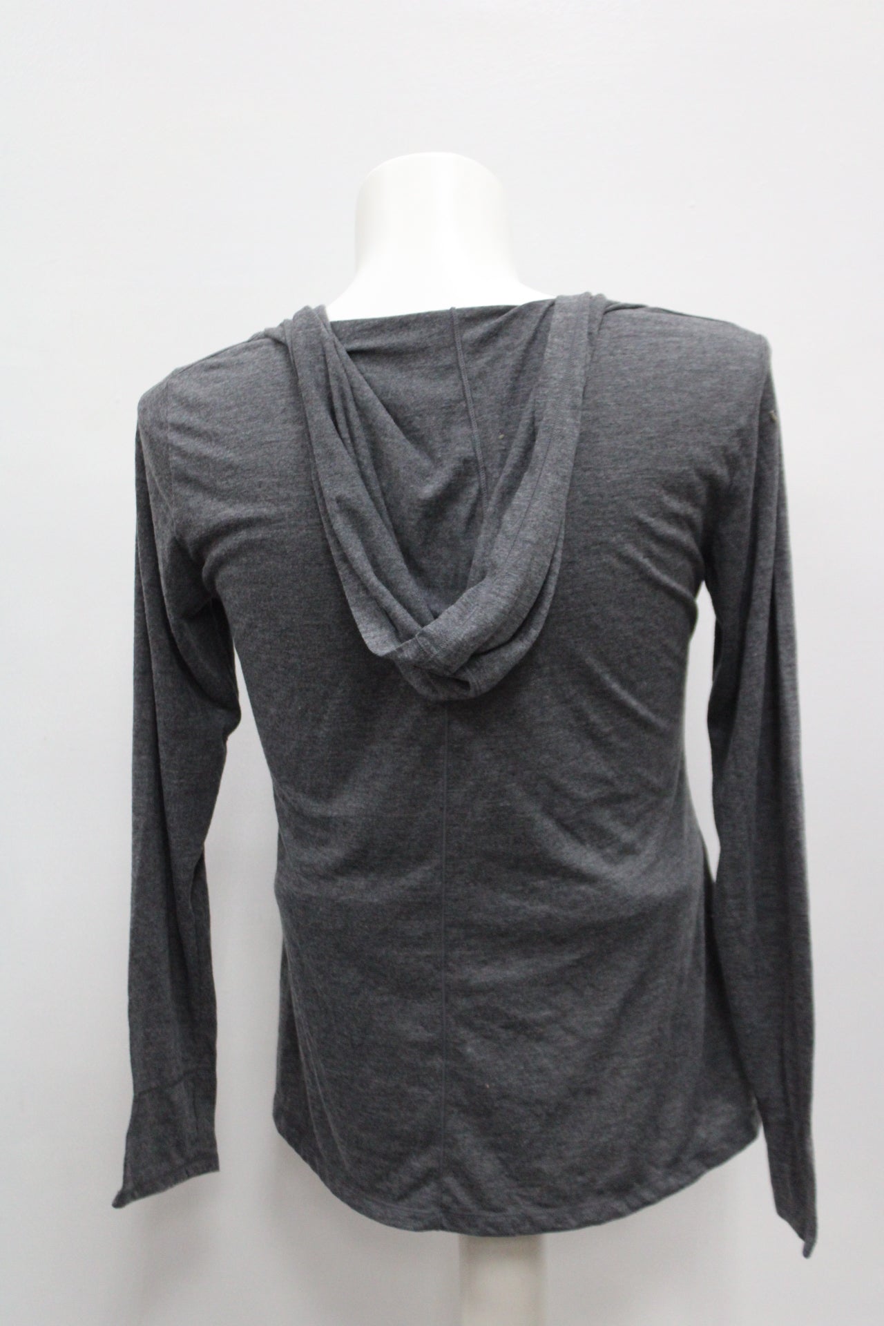 Avia Women Hooded T-Shirt, Gray, XL - Pre-Owned 1029UA3C