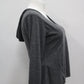 Avia Women Hooded T-Shirt, Gray, XL - Pre-Owned 1029UA3C