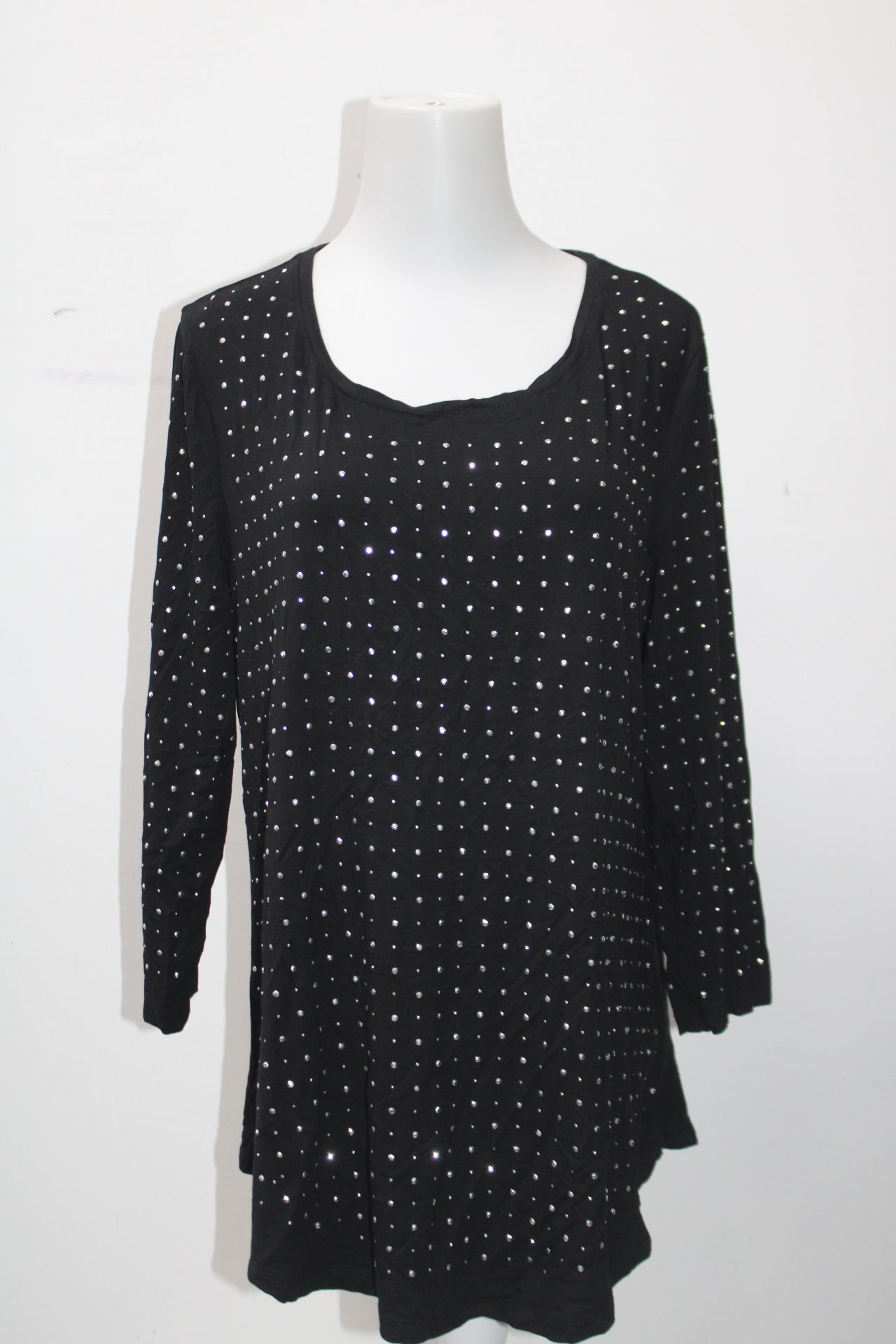 JM Colecctions Women's Top Black M Pre-Owned