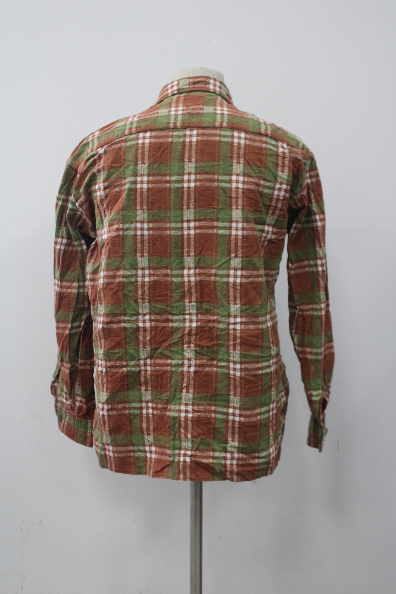 Alex Men's Flannel Shirt Orange 16 Pre-Owned