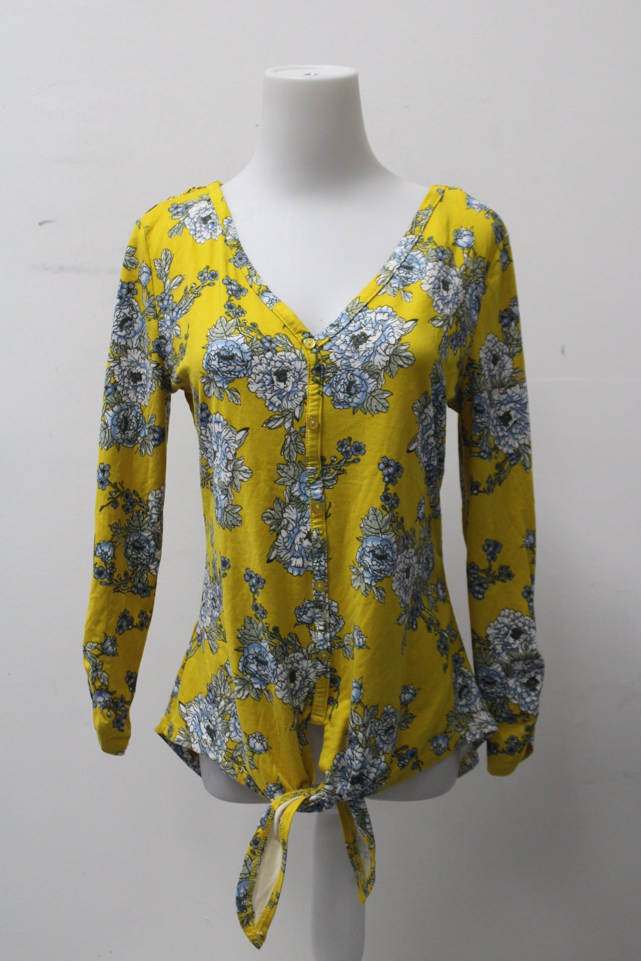 No Boundaries Women's Top Yellow M Pre-Owned