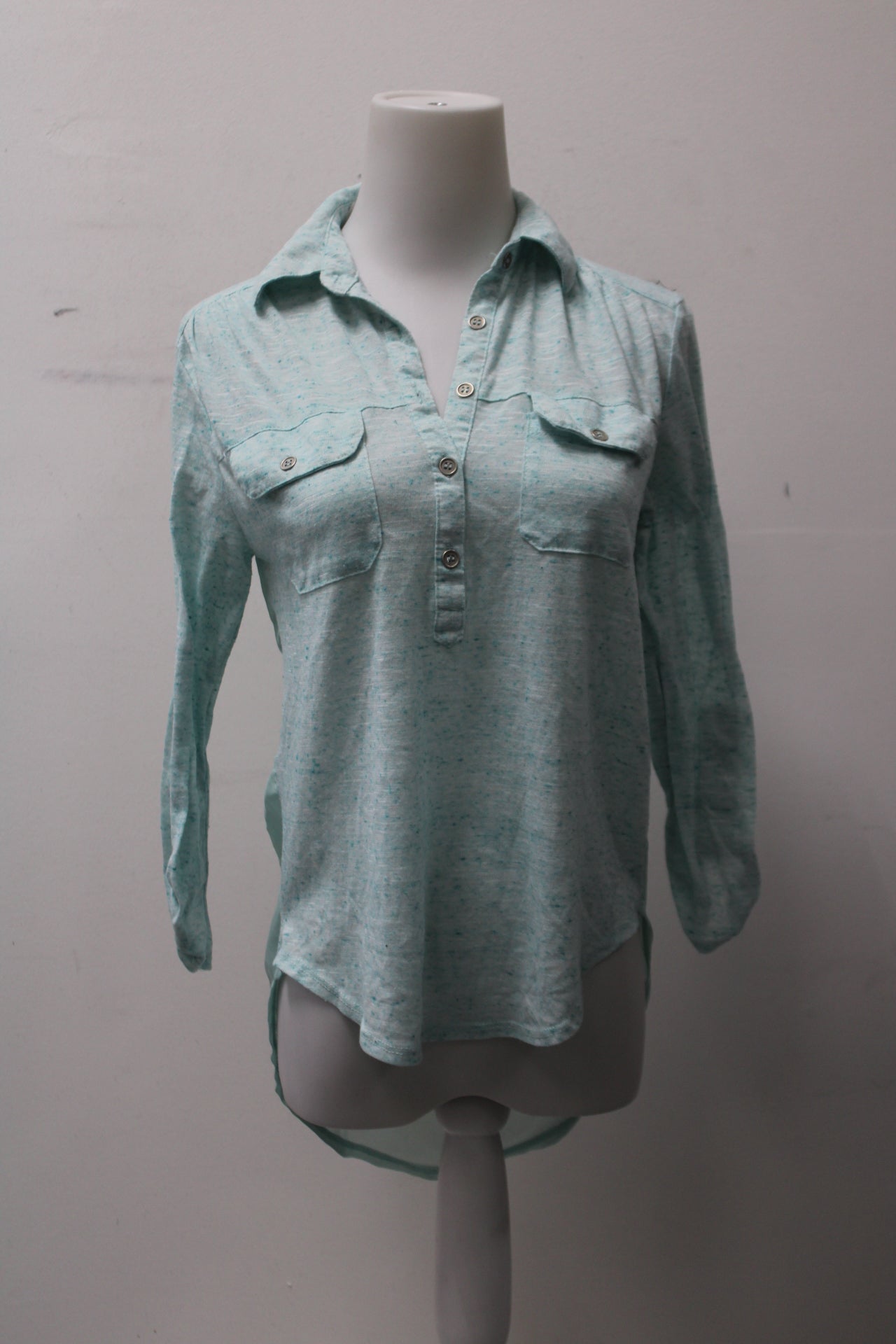 Eyelash Women's Top Blue XS Pre-Owned