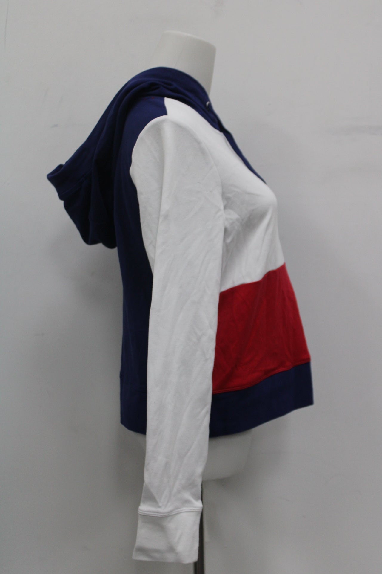 Tommy Hilfiger Sport Colorblocked Hoodie Blue Size: XS