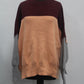 Free People Juniors Colorblock Sweater Peach S