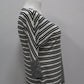 White House Black Market Women Stripes T-Shirt, Black, Medium - Pre-Owned 1096UA3C