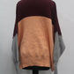 Free People Juniors Colorblock Sweater Peach S