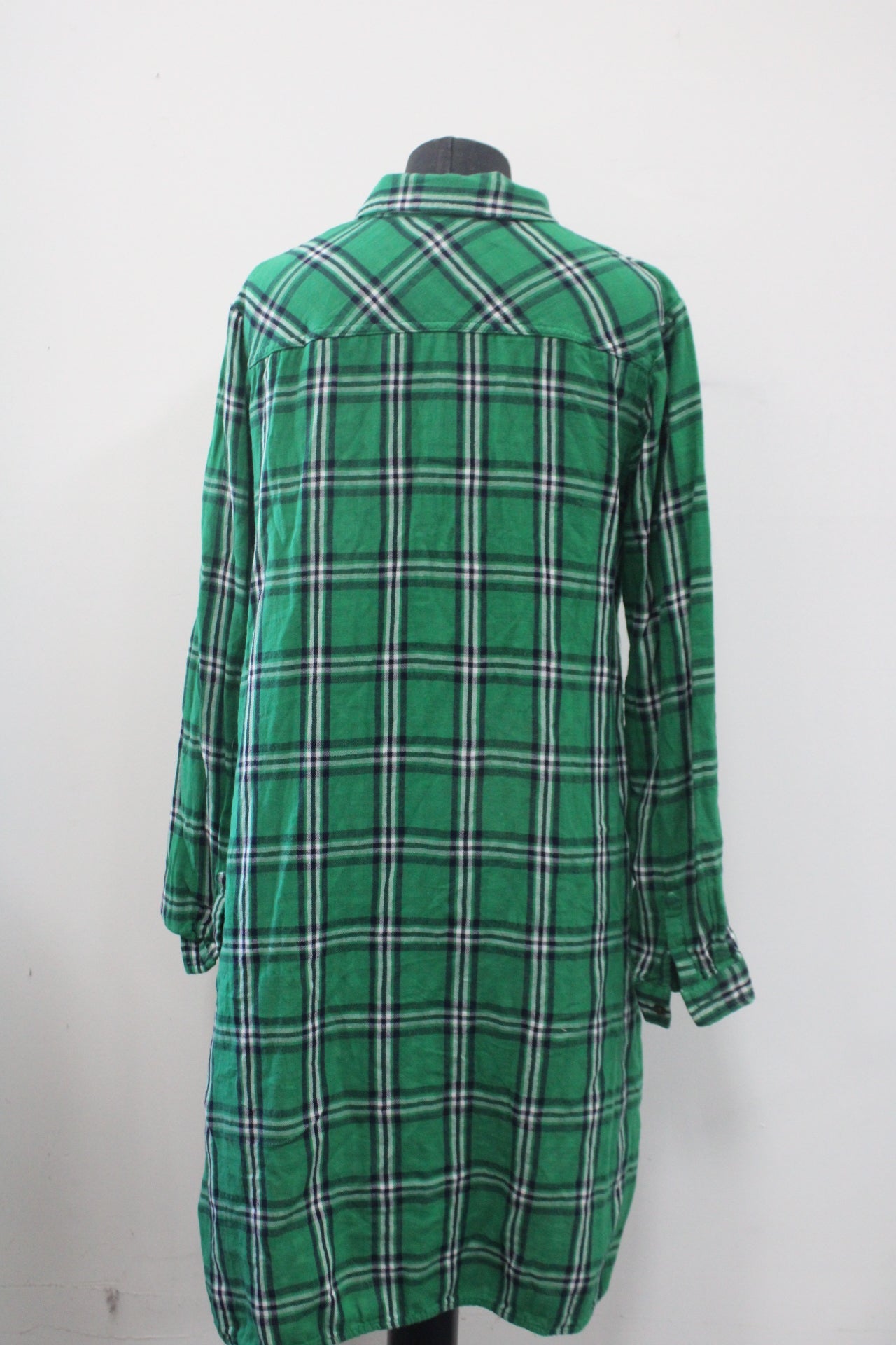 Merona Women's Shirt Dress Green L Pre-Owned