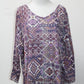 Gloria Vanderbilt Women's Top Purple XL Pre-Owned