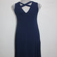 Style & Co Solid Crossback Dress Blue