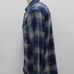 George Men Flannel Shirt Pre-Owned Blue L 1067UHA5