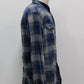 George Men Flannel Shirt Pre-Owned Blue L 1067UHA5