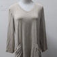 Logo   Women's Top Beige M Pre-Owned