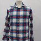 OLd Navy Men's Flannel Shirt White L Pre-Owned