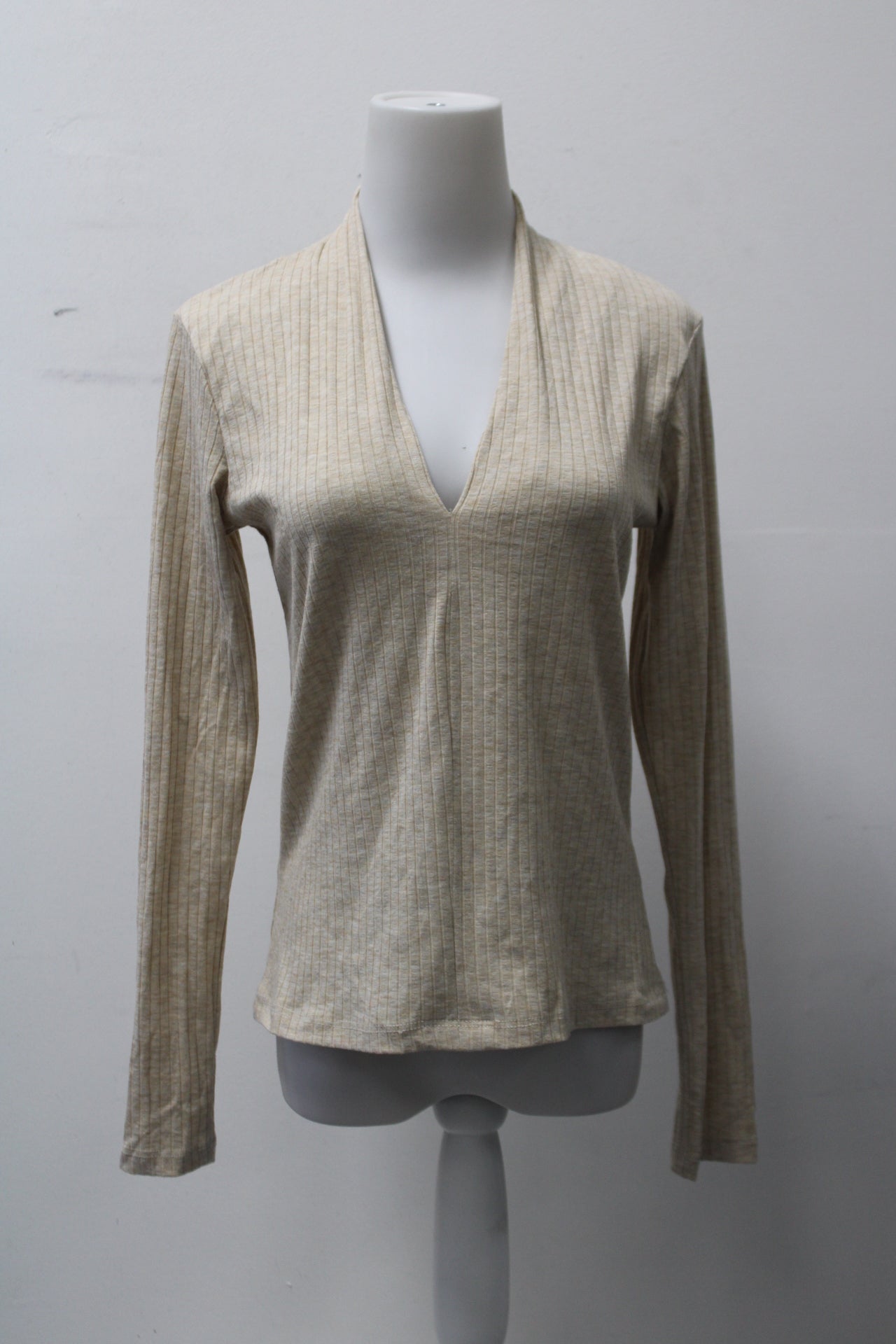 Carly JEAN Women's Top Beige L Pre-Owned