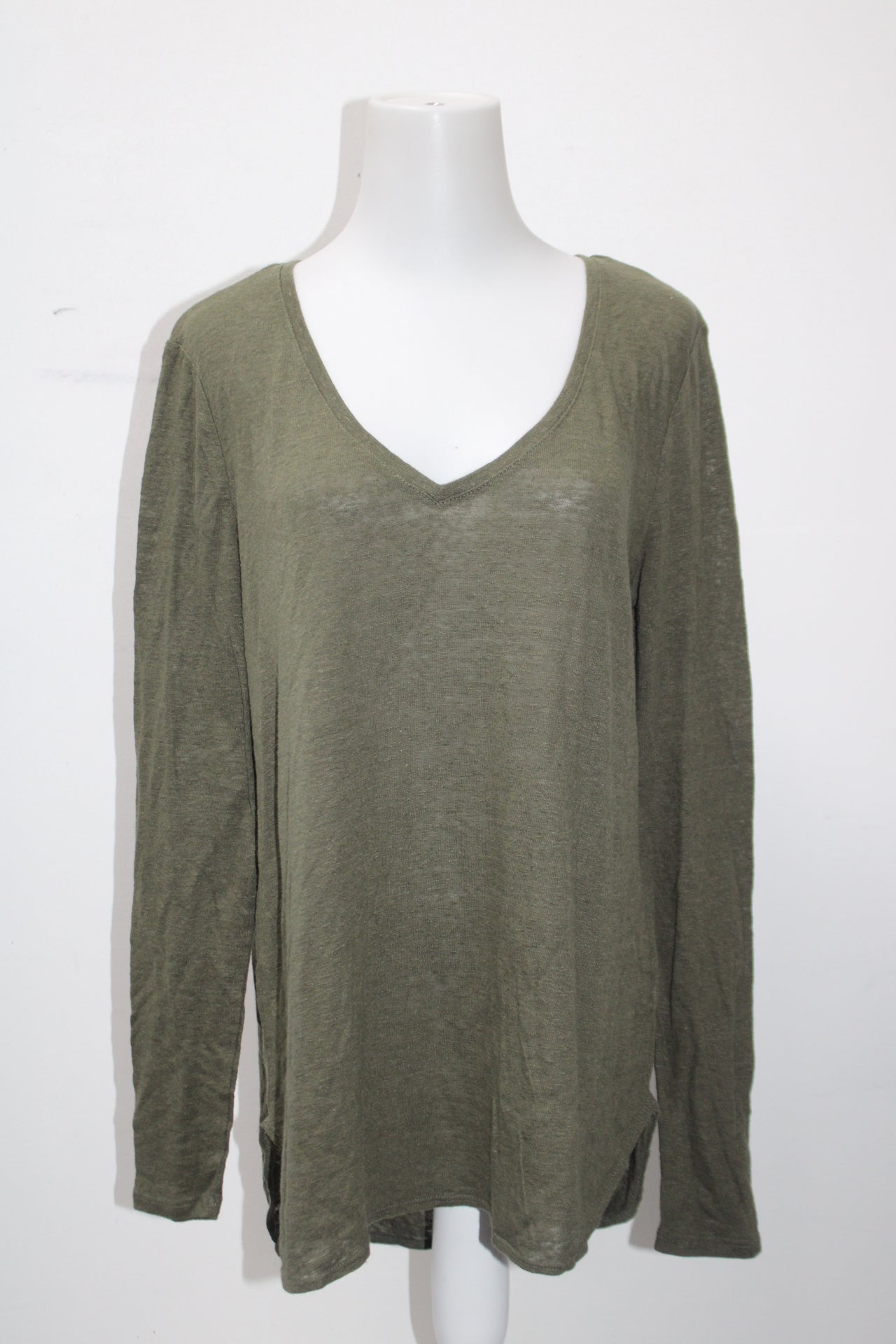 Mossimo Women's Top Green L Pre-Owned