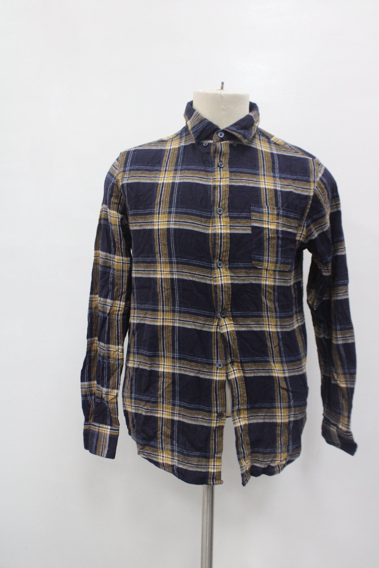 Primark Men's Flannel Shirt Blue M Pre-Owned