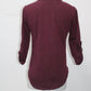 No Boundaries Women's Top Burgundy XS Pre-Owned