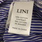 Lini Women Stripe Shirting Bodysuit, Blue, M