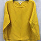 Style & Co Sweater Boatneck Rib Pullover Yellow M