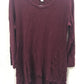 STYLE & CO Sweater Scoop-Neck High Low Tunic Med Purple PM