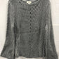 STYLE & CO Sweater Pleated Direct Rib Pullover Med Gray M