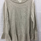 STYLE & CO Sweater Solid Ruffle Pullover Lt Beige XL