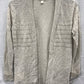 STYLE & CO Mixed Ribbed Open-Front Cardigan Med Beige XS