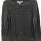 KAREN SCOTT Long Sleeve Placed Ottoman Pullover  Black PM
