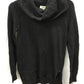 STYLE & CO Sweater Cowl Neck Tweed Tunic Black PM