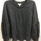 Style & Co Scoopneck Bishop Sweatshirt Gray Large