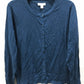 CHARTER CLUB Sweater Solid Cardigan Blue LARGE