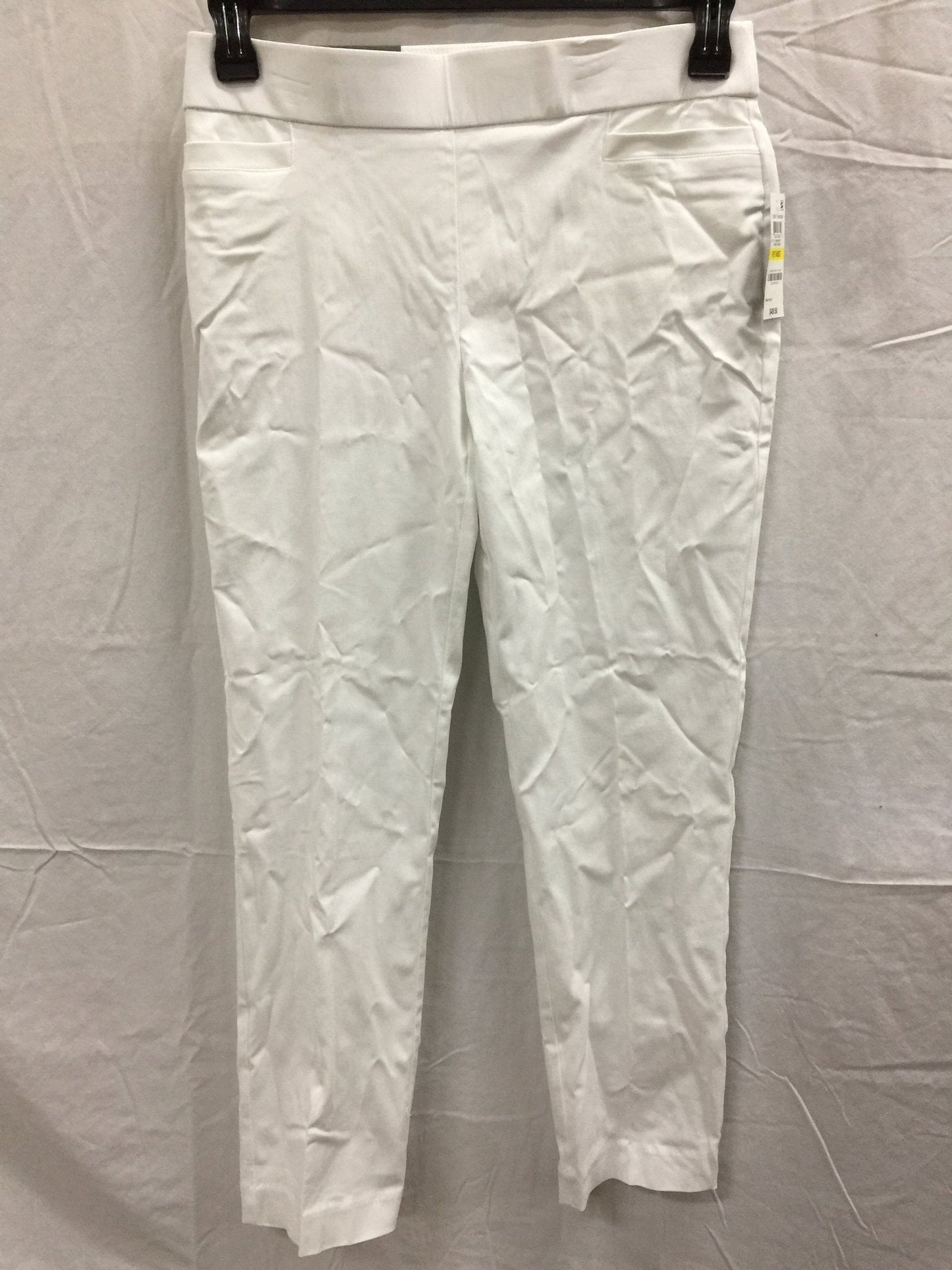 JM Collection L-Pocket Pant White PM