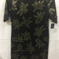 Karen Scott Elbow Foil Flare Dress Black PL