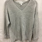CHARTER CLUB Sweater Long Sleeve Solid V-Neck Pullover Gray M