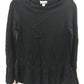 STYLE & CO Sweater Solid Ruffle Pullover Black PXS