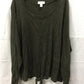 STYLE & CO Sweater Tie Front Pullover Dark Green LARGE