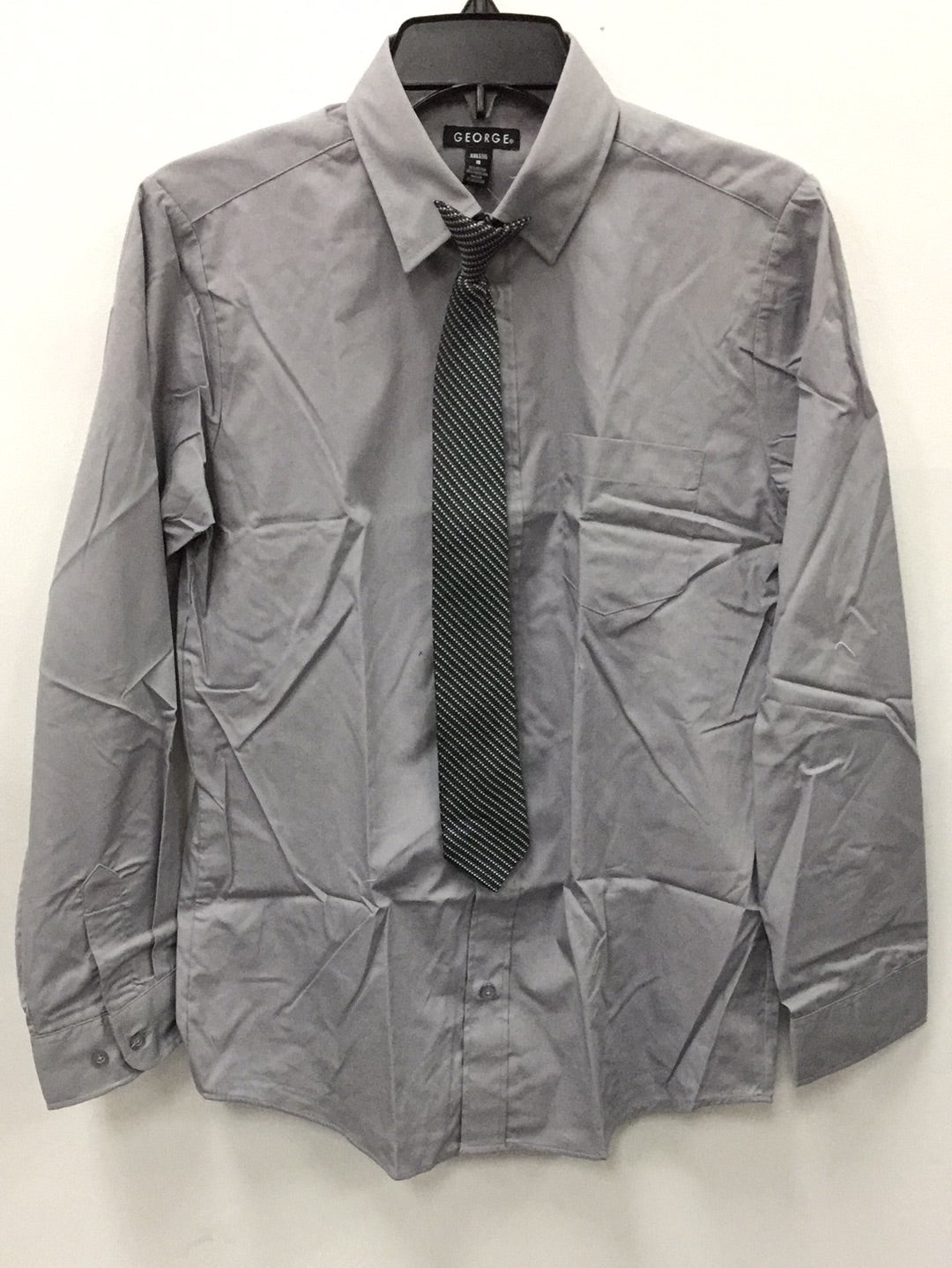 George Boys Button-up Shirt, Gray, 2XL(18) - NEW WITHOUT TAG 14750