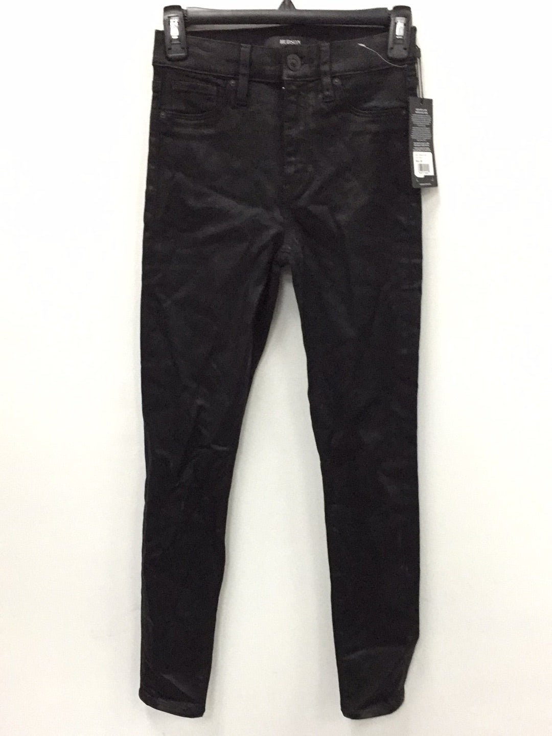 Hudson Jeans Barbara Coated Skinny Jeans Black 25