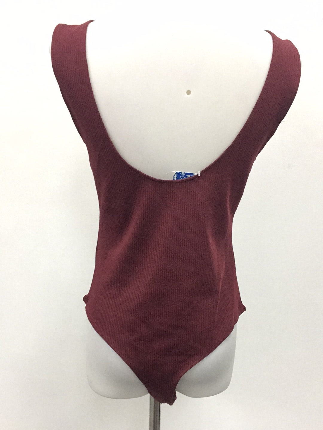 Free People First Call Bodysuit Pomegranite Wine M