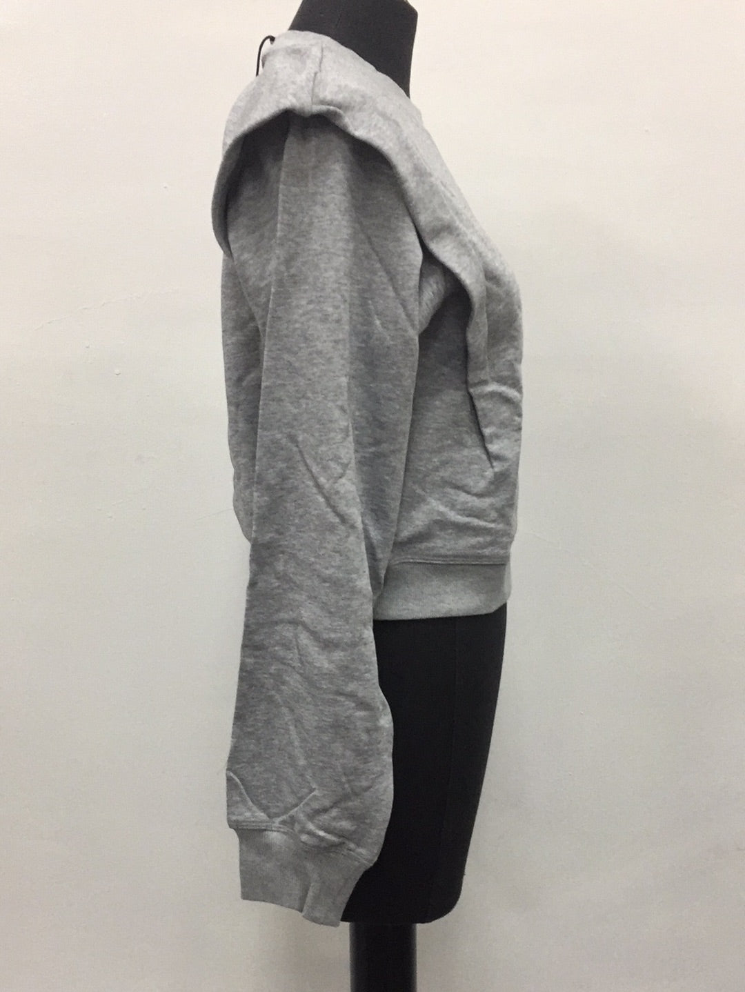 Lini Women Gaby Straight Shoulder Sweatshirt, Gray, XS