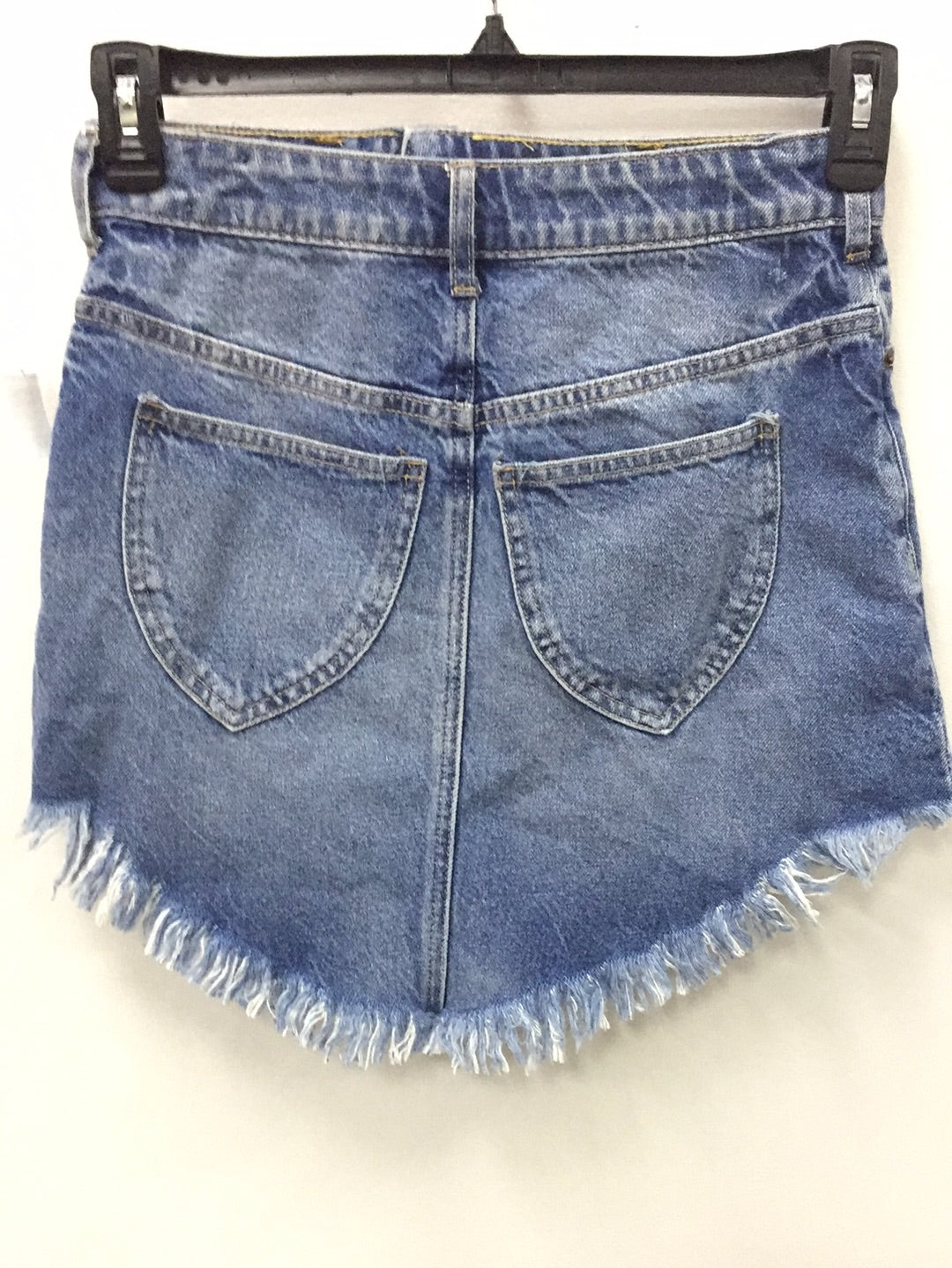 We The Free Womens Cotton Shorts Blue 25 Pre-Owned 14702