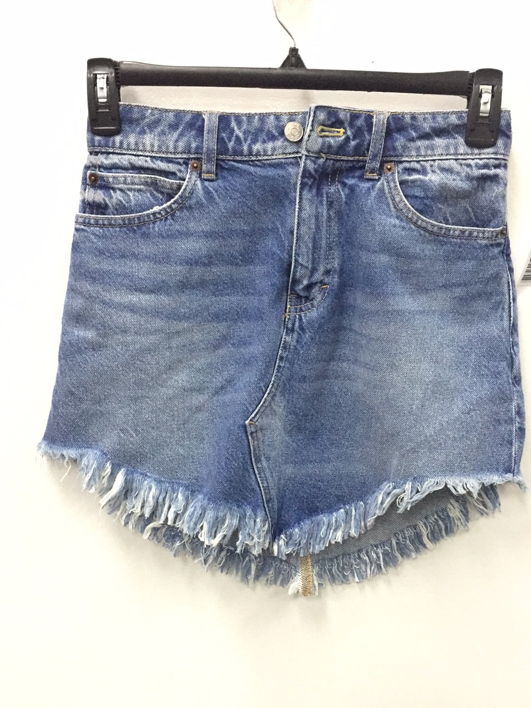 We The Free Womens Cotton Shorts Blue 25 Pre-Owned 14702