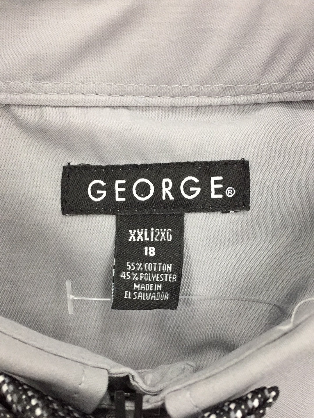 George Boys Button-up Shirt, Gray, 2XL(18) - NEW WITHOUT TAG 14750