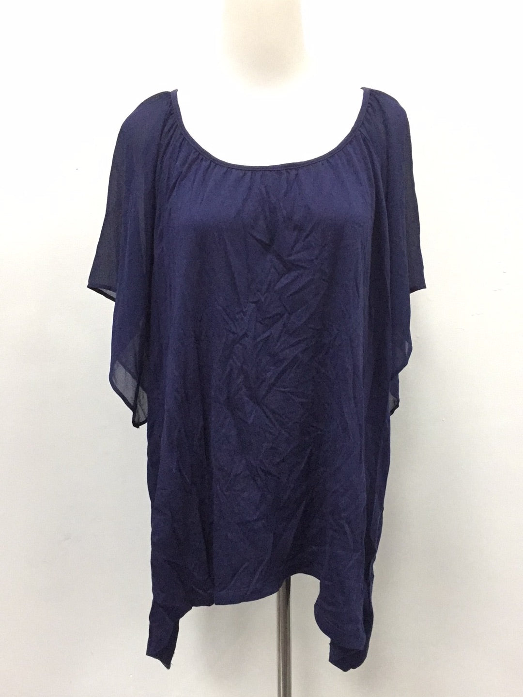 Michael Kors Scoop-Neckline Top True Navy XL